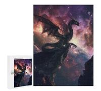 for Adults 500 PCS Jigsaw Puzzle Space Dragon On The Edge Adult Jigsaw Family Game Precision Cutting Unique Birthday And Xmas Gifts 500 PCS