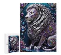 for Adults 500 PCS Jigsaw Puzzle Steampunk Metal Lion Puzzle for Adults Family Game Precision Cutting Fun Activities at Home 500 PCS