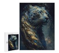 for Adults 500 PCS Jigsaw Puzzle Tiger Unreal Teenagers Puzzles Hands-on Game Home Decoration Challenging Game Gifts 500 PCS