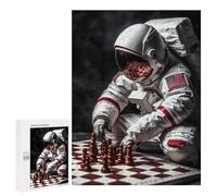 for Adults 500 PCS Jigsaw Puzzle US Astronaut Playing Chess Teenagers Puzzles Hands-on Game Home Decoration Challenging Game Gifts 500 PCS