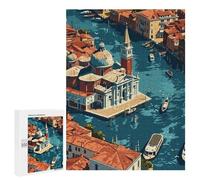 for Adults 500 PCS Jigsaw Puzzle Venice from Above Jigsaw for Adults Relaxing Games For Family Fun Challenging Game Gifts 500 PCS
