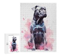 for Adults 500 PCS Jigsaw Puzzle Watercolor Cane Corso Puzzles for Adults Anti-Stress Toys Difficult Hard Fun Activities at Home 500 PCS