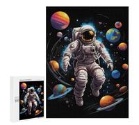 for Adults 500 PCS Puzzle Astronaut Among Planets Adult Puzzles Hands-on Game Improve Memory Unique Gifts for Birthday And Christmas 500 PCS