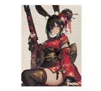 for Adults 500 PCS Puzzle Bunny Geisha Gunner Teenagers Puzzles Hands-on Game Pattern Assembly Unique Gifts for Birthday And Christmas 500 PCS