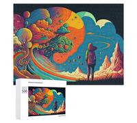 for Adults 500 PCS Puzzle Colorful Dreamscape A Journey Through Imagination Adult Puzzles Hands-on Game Improve Memory Unique Gifts for Birthday And Christmas 500 PCS