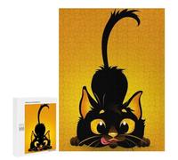 for Adults 500 PCS Puzzle Cute Cat Waiting For You Jigsaw Puzzles for Adults But Fun And Humorous for Birthday, Chrismas for Is Ideal As A Gift 500 PCS