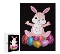 for Adults 500 PCS Puzzle Dabbing Rabbit Easter Day Jigsaw Puzzles for Adults But Fun And Humorous for Birthday, Chrismas for Is Ideal As A Gift 500 PCS