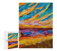 for Adults 500 PCS Puzzle Dramatic Sunset Jigsaw Puzzles for Adults But Fun And Humorous for Birthday, Chrismas for Is Ideal As A Gift 500 PCS