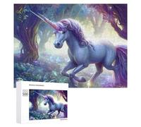 for Adults 500 PCS Puzzle Enchanted Unicorn Forest Scene Adult Puzzles Hands-on Game Improve Memory Unique Gifts for Birthday And Christmas 500 PCS