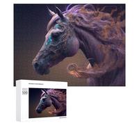 for Adults 500 PCS Puzzle Enchanted Unicorn Horse Artwork Adult Puzzles Hands-on Game Improve Memory Unique Gifts for Birthday And Christmas 500 PCS