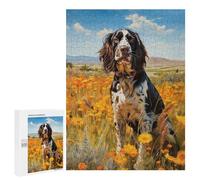 for Adults 500 PCS Puzzle English Springer Spaniel Jigsaw Relax Games Perfect Decoration Unique Gifts for Birthday And Christmas 500 PCS