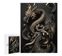 for Adults 500 PCS Puzzle Flying Dragon Art Deco Jigsaw Puzzles for Adults But Fun And Humorous for Birthday, Chrismas for Is Ideal As A Gift 500 PCS