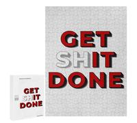for Adults 500 PCS Puzzle Get Shit Done Jigsaw Puzzles for Adults But Fun And Humorous for Birthday, Chrismas for Is Ideal As A Gift 500 PCS