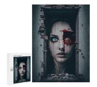 for Adults 500 PCS Puzzle Haunting Eyes Through Ruins Adult Puzzles Hands-on Game Improve Memory Unique Gifts for Birthday And Christmas 500 PCS