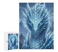 for Adults 500 PCS Puzzle Icy Dragon Portrait Jigsaw Puzzles for Adults But Fun And Humorous for Birthday, Chrismas for Is Ideal As A Gift 500 PCS