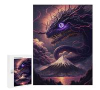 for Adults 500 PCS Puzzle Japanese Mythical Serpent Art Print Jigsaw Puzzles for Adults But Fun And Humorous for Birthday, Chrismas for Is Ideal As A Gift 500 PCS