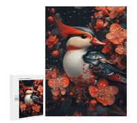 for Adults 500 PCS Puzzle Mandarin Duck with Orange Flowers Jigsaw Puzzles for Adults But Fun And Humorous for Birthday, Chrismas for Is Ideal As A Gift 500 PCS