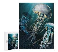 for Adults 500 PCS Puzzle Metallic Jellyfish V Jigsaw Puzzles for Adults But Fun And Humorous for Birthday, Chrismas for Is Ideal As A Gift 500 PCS