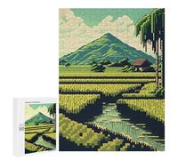 for Adults 500 PCS Puzzle Rice Fields Pixelated Jigsaw Puzzles for Adults But Fun And Humorous for Birthday, Chrismas for Is Ideal As A Gift 500 PCS