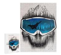 for Adults 500 PCS Puzzle Winter Adventure Goggles Art Adult Puzzles Hands-on Game Improve Memory Unique Gifts for Birthday And Christmas 500 PCS