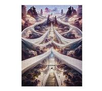 for Adults 52x38cm/1000pcs Jigsaw Puzzle Cloudy Pathway to Heaven Jigsaw for Adults Brain Teaser Game Presents for Women Fun at Home Activities, 52x38cm/1000pcs