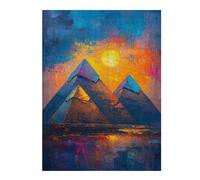 for Adults 52x38cm/1000pcs Jigsaw Puzzle Dessert Egypt Pyramids Adult Jigsaw Brain Teaser Game Enhance Memory Unique Birthday And Xmas Gifts 52x38cm/1000pcs
