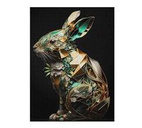 for Adults 52x38cm/1000pcs Puzzle Abstract Geometric Rabbit Adult Jigsaw Puzzle Brain Teaser Game Pattern Assembly for Is Ideal As A Gift 52x38cm/1000pcs