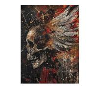 for Adults 52x38cm/1000pcs Puzzle Flying Skull Jigsaws for Adults Relax Games But Fun And Humorous Birthday And Unique Gifts 52x38cm/1000pcs