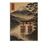 for Adults 52x38cm/1000pcs Puzzle Japanese Landscape with Torii Gate And Mountain Puzzle for Adults DIY Toys Presents for Women Unique Gifts for Birthday And Christmas 52x38cm/1000pcs