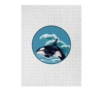 for Adults 52x38cm/1000pcs Puzzle Killer Whale Adult Jigsaw Puzzle Brain Teaser Game Pattern Assembly for Is Ideal As A Gift 52x38cm/1000pcs