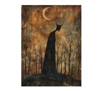 for Adults 52x38cm/1000pcs Puzzle Moonlit Sentinel Adult Jigsaw Puzzle Brain Teaser Game Pattern Assembly for Is Ideal As A Gift 52x38cm/1000pcs