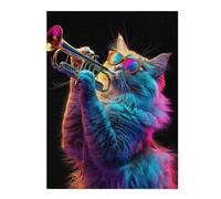 for Adults 52x38cm/1000pcs Puzzle Ragdoll Trumpet Adult Puzzles Hands-on Game Improve Memory Unique Gifts for Birthday And Christmas 52x38cm/1000pcs