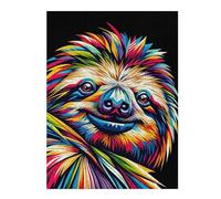 for Adults 52x38cm/1000pcs Puzzle Sloth Wpap Pop Art Jigsaws for Adults Relaxing Games Presents for Women for Is Ideal As A Gift 52x38cm/1000pcs