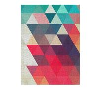 for Adults 52x38cm/1000pcs Puzzle Triangular Pattern VII Adult Jigsaw Puzzle Brain Teaser Game Pattern Assembly for Is Ideal As A Gift 52x38cm/1000pcs