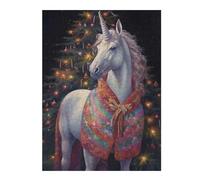 for Adults 52x38cm/1000pcs Puzzle Xmas Fantasic Unicorn Jigsaw for Adults Fun Games Hand Speed Race Unique Gifts for Birthday And Christmas 52x38cm/1000pcs