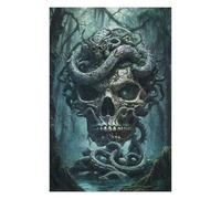 for Adults 75x50cm/1000pcs Jigsaw Puzzle Ancient Skull Snake Symbol Adult Jigsaw Brain Teaser Game Enhance Memory Unique Birthday And Xmas Gifts 75x50cm/1000pcs