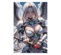for Adults 75x50cm/1000pcs Jigsaw Puzzle Anime Angel Warrior with Sword Teenagers Puzzles Brain Teaser Game Analysis And Logic Challenging Game Gifts 75x50cm/1000pcs