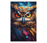 for Adults 75x50cm/1000pcs Jigsaw Puzzle Colorful Owl Portrait-11 Jigsaw for Adults Brain Teaser Game Presents for Women Fun at Home Activities, 75x50cm/1000pcs