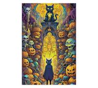 for Adults 75x50cm/1000pcs Jigsaw Puzzle Halloween Enchanted Gate Jigsaw for Adults Brain Teaser Game Presents for Women Fun at Home Activities, 75x50cm/1000pcs