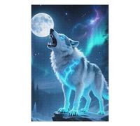 for Adults 75x50cm/1000pcs Jigsaw Puzzle Howling Wolf Moonlight Jigsaw for Adults Toy Wall Decor Perfect Decoration Unique Birthday And Xmas Gifts 75x50cm/1000pcs