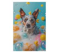 for Adults 75x50cm/1000pcs Puzzle Australian Cattle Dog Jigsaw for Adults Fun Games Hand Speed Race Unique Gifts for Birthday And Christmas 75x50cm/1000pcs