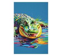 for Adults 75x50cm/1000pcs Puzzle Crocodile Wpap Pop Art Jigsaws for Adults Relax Games But Fun And Humorous Birthday And Unique Gifts 75x50cm/1000pcs