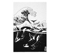 for Adults 75x50cm/1000pcs Puzzle Japanese Wave with Killer Jigsaws for Adults Relaxing Games Presents for Women for Is Ideal As A Gift 75x50cm/1000pcs