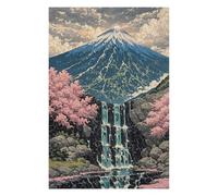 for Adults 75x50cm/1000pcs Puzzle Mount Fuji And Cherry Blossoms Sakura Japan Landscape Puzzle for Adults DIY Toys Presents for Women Unique Gifts for Birthday And Christmas 75x50cm/1000pcs