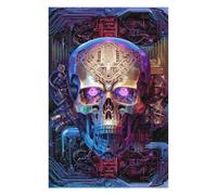 for Adults 75x50cm/1000pcs Puzzle Skull Machine Neu Adult Jigsaw Puzzle Brain Teaser Game Pattern Assembly for Is Ideal As A Gift 75x50cm/1000pcs