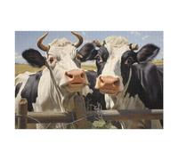 for Adults 75x50cm/1000pcs Puzzle Three Cows in Pastoral Scene Adult Puzzles Hands-on Game Improve Memory Unique Gifts for Birthday And Christmas 75x50cm/1000pcs