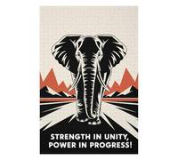 for Adults 75x50cm/1000pcs Puzzle Unity Elephant March Jigsaw for Adults Fun Games Hand Speed Race Unique Gifts for Birthday And Christmas 75x50cm/1000pcs