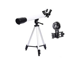 for Adults Beginners Kids, 60mm Aperture 700mm AZ Astronomical Compact Refractor with Smartphone Adapter and Tripod BAK4 Prism Lens for Astronomy Observe Moon