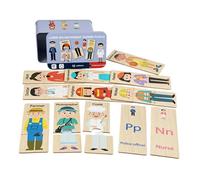 For Adults: Funny Interactive Board Toy with Logical Thinking, Wood, Geometric, Natura Plywood Mosaic Assembly