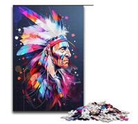 for Adults Jigsaw Americas Indians 1000 Piece Wooden Jigsaw for Adults& Kids Age 14 Years Up 1000 PCS(75x50cm)